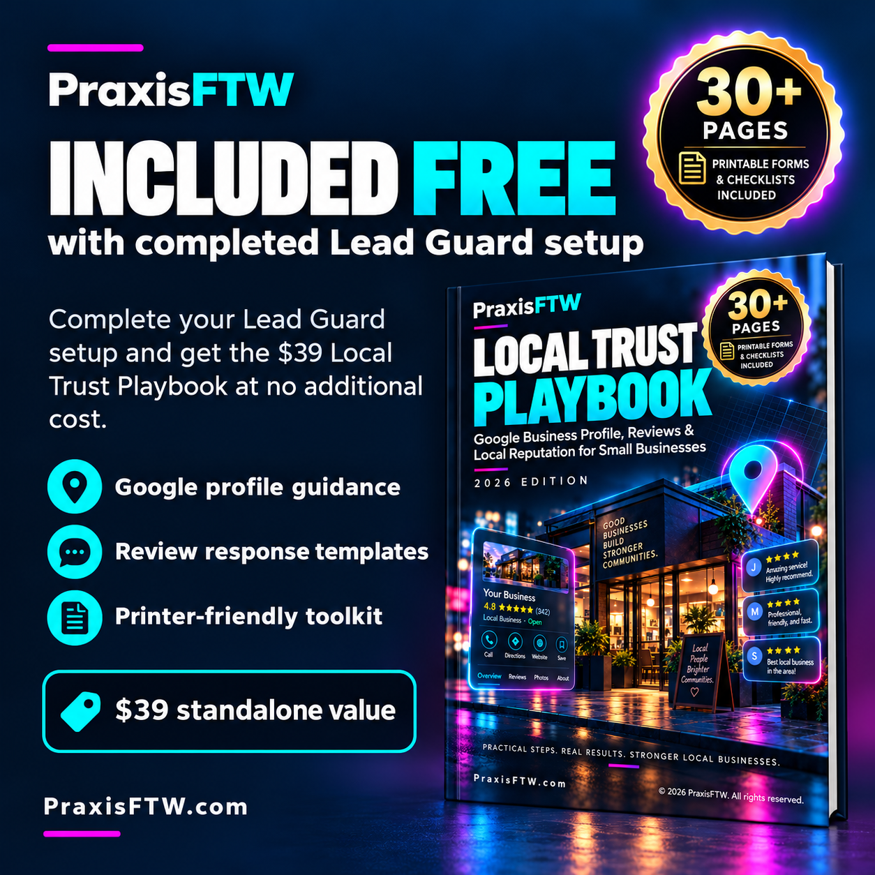 Local Trust Playbook included free with completed Lead Guard setup